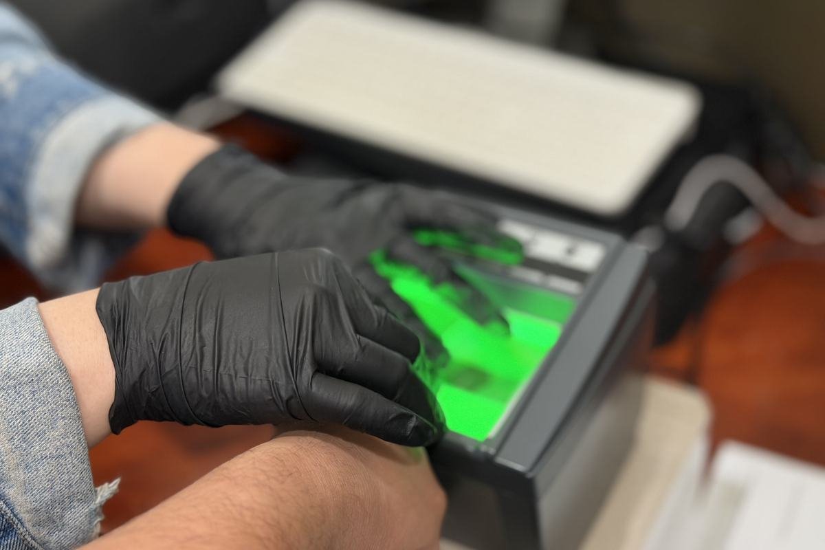 A-1 Fingerprinting staff providing Live Scan fingerprinting service in North Las Vegas